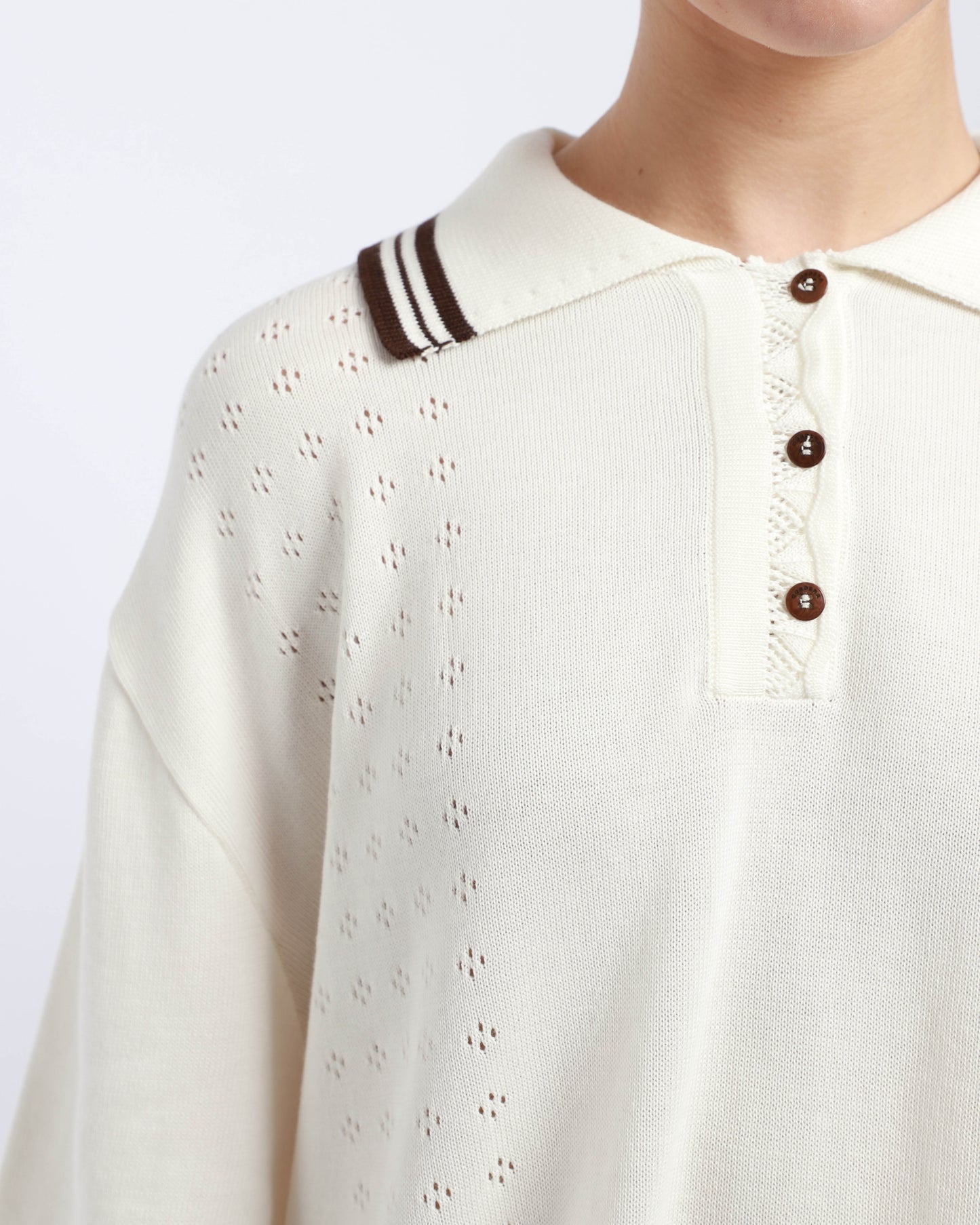 Pointelle Polo
