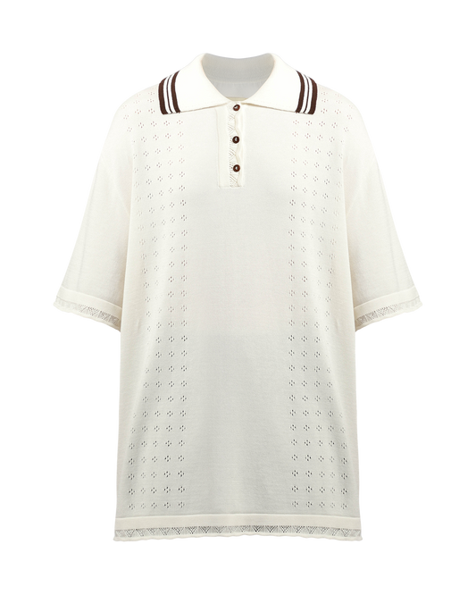 Pointelle Polo