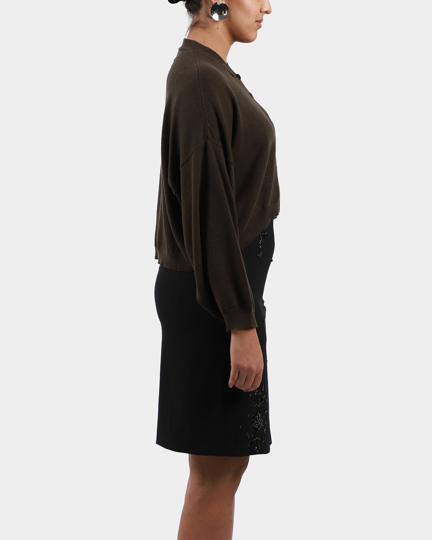 Cotton & Cashmere Cardigan Dark Moss