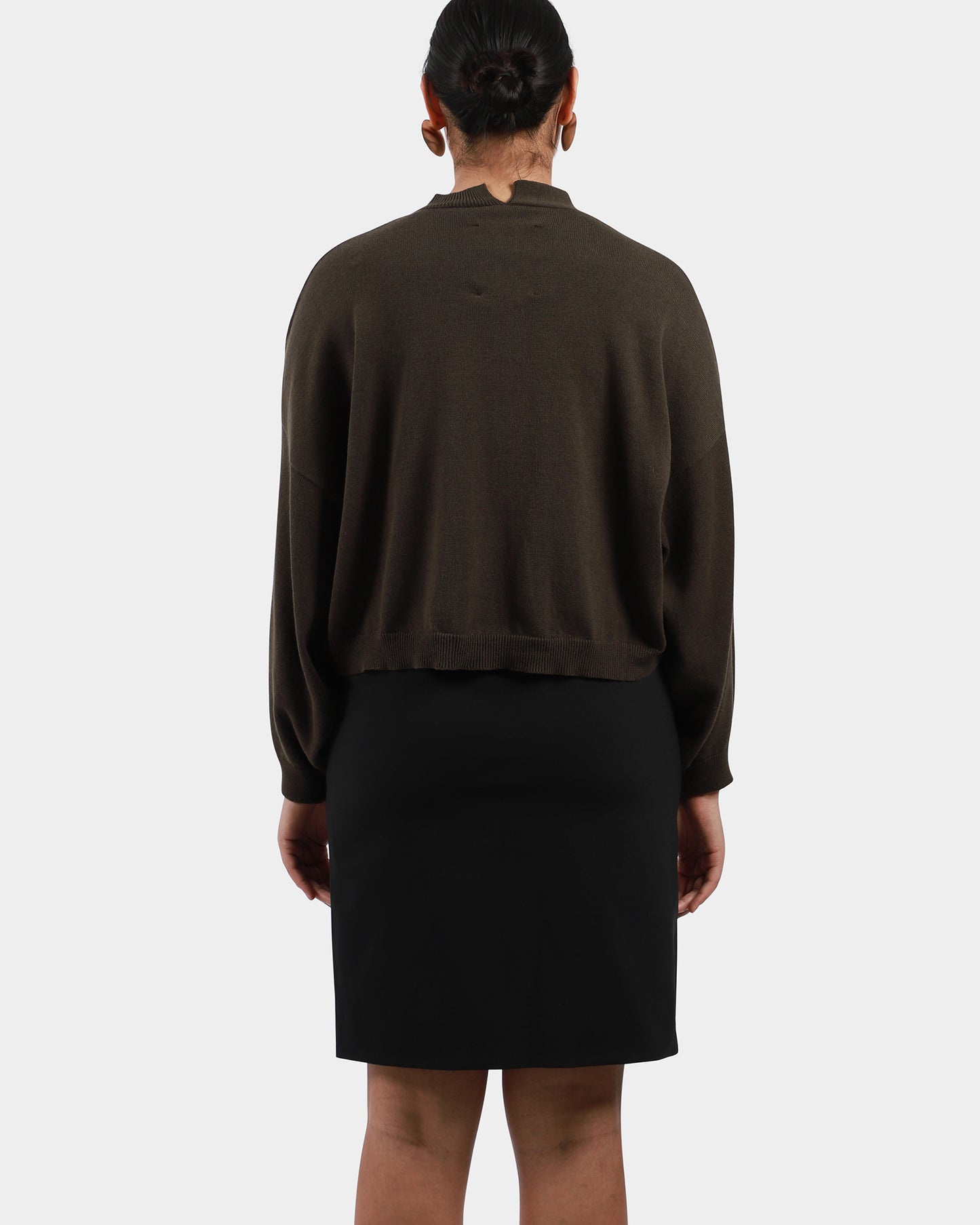 Cotton & Cashmere Cardigan Dark Moss