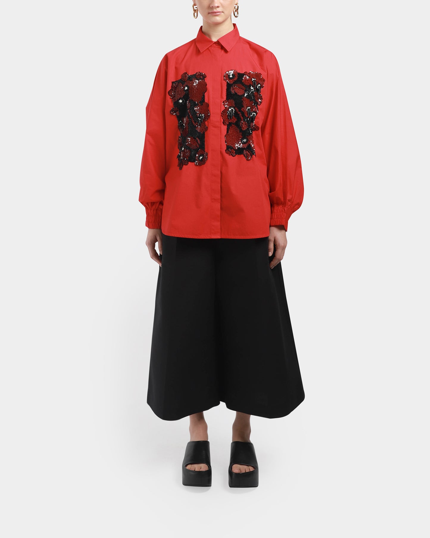 Double Fresco Batwing Shirt