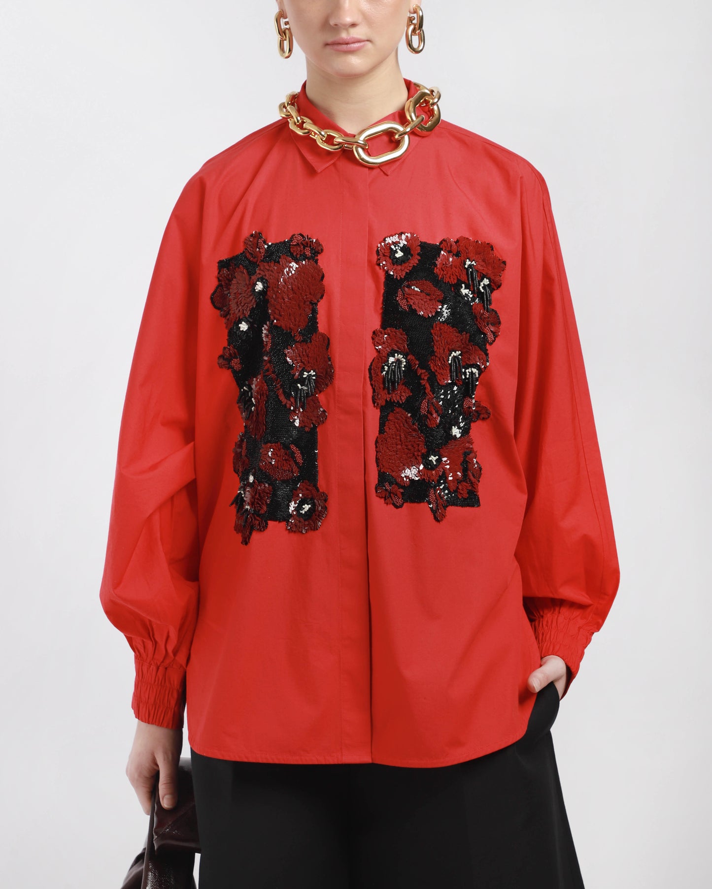 Double Fresco Batwing Shirt