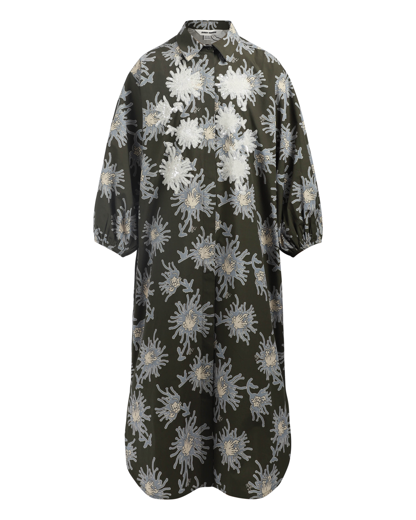 Handcrafted Luminous Shirt Dress