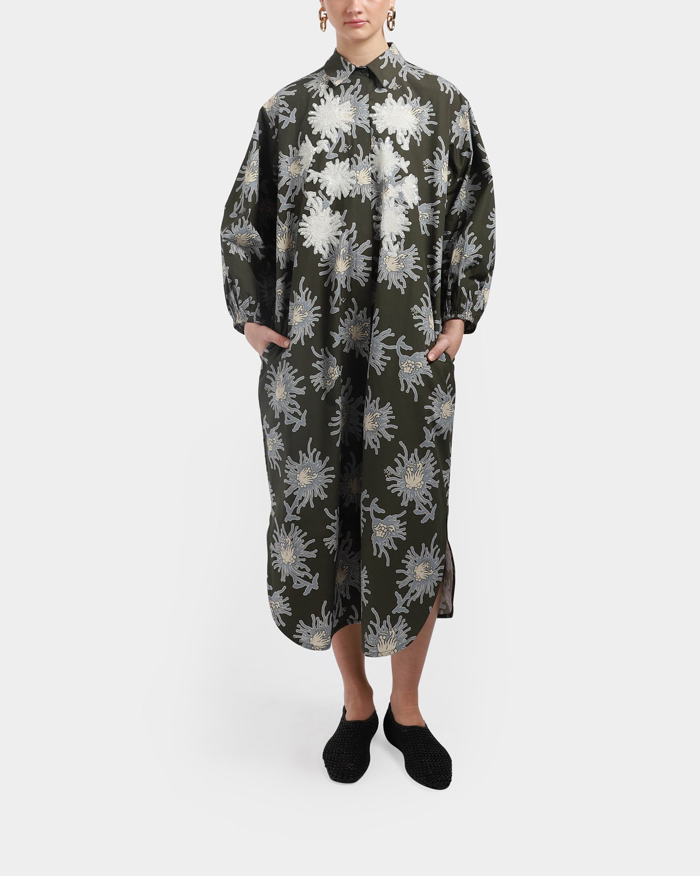 Handcrafted Luminous Shirt Dress