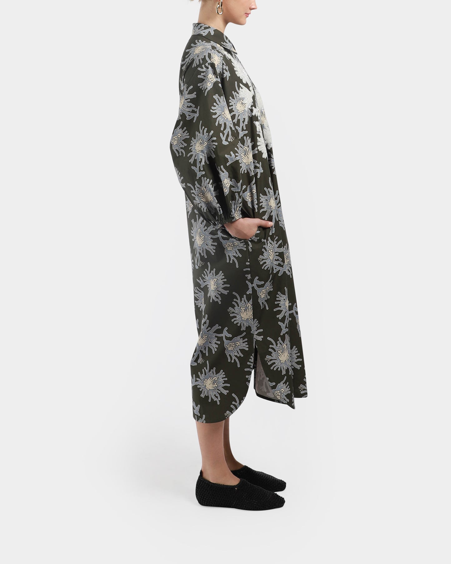 Handcrafted Luminous Shirt Dress