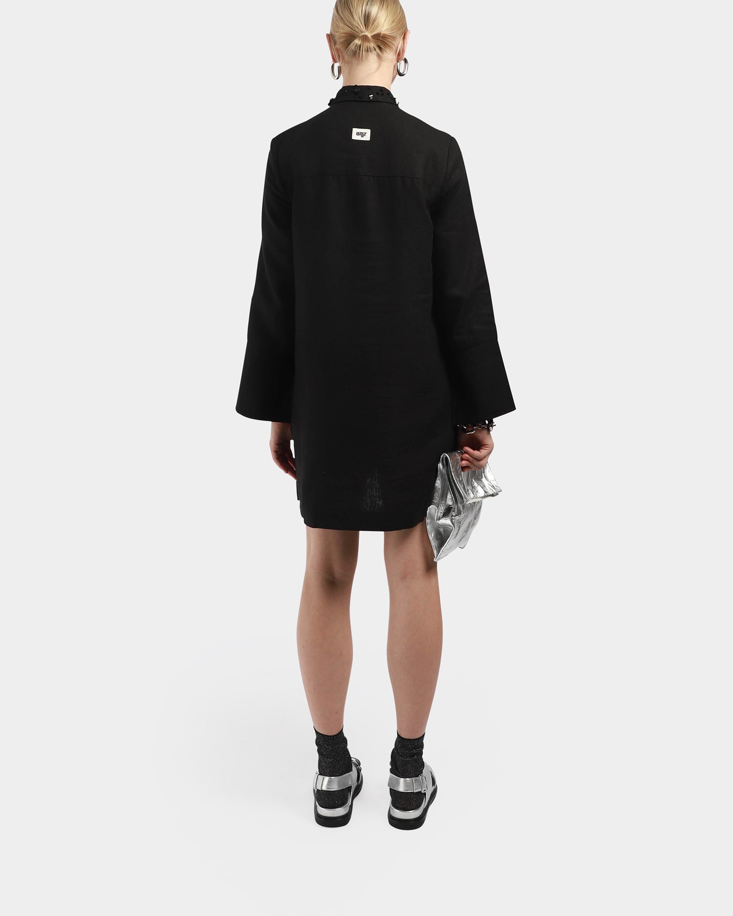 Handcrafted Pleated Shirt Dress