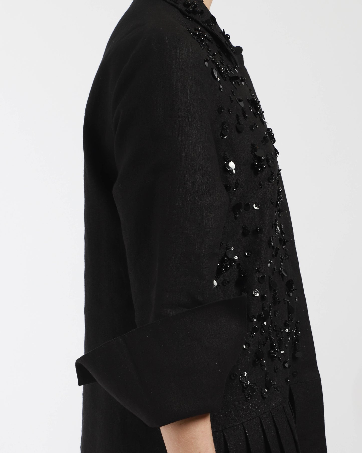 Handcrafted Pleated Shirt Dress