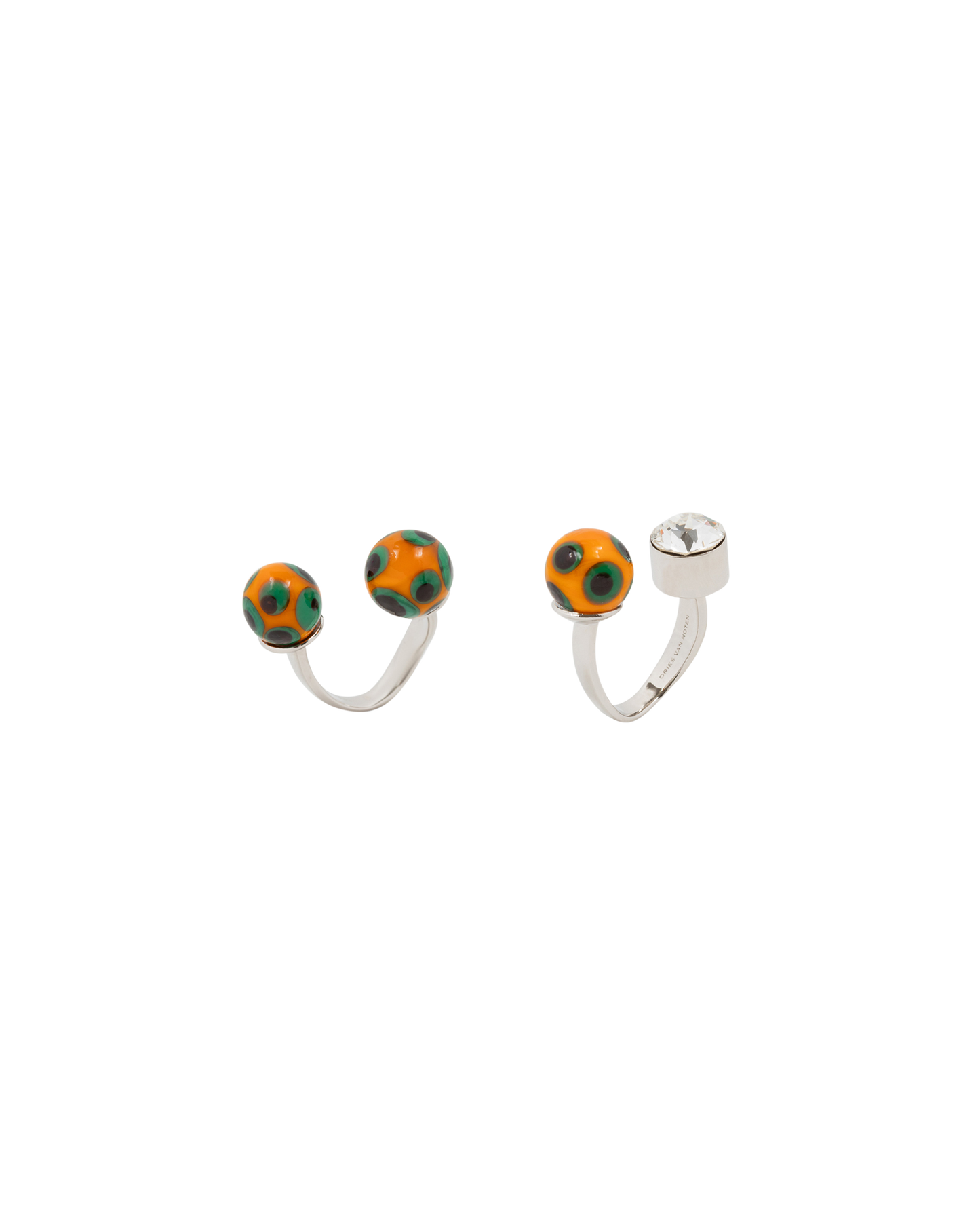 Coloured Bobble Ring Set