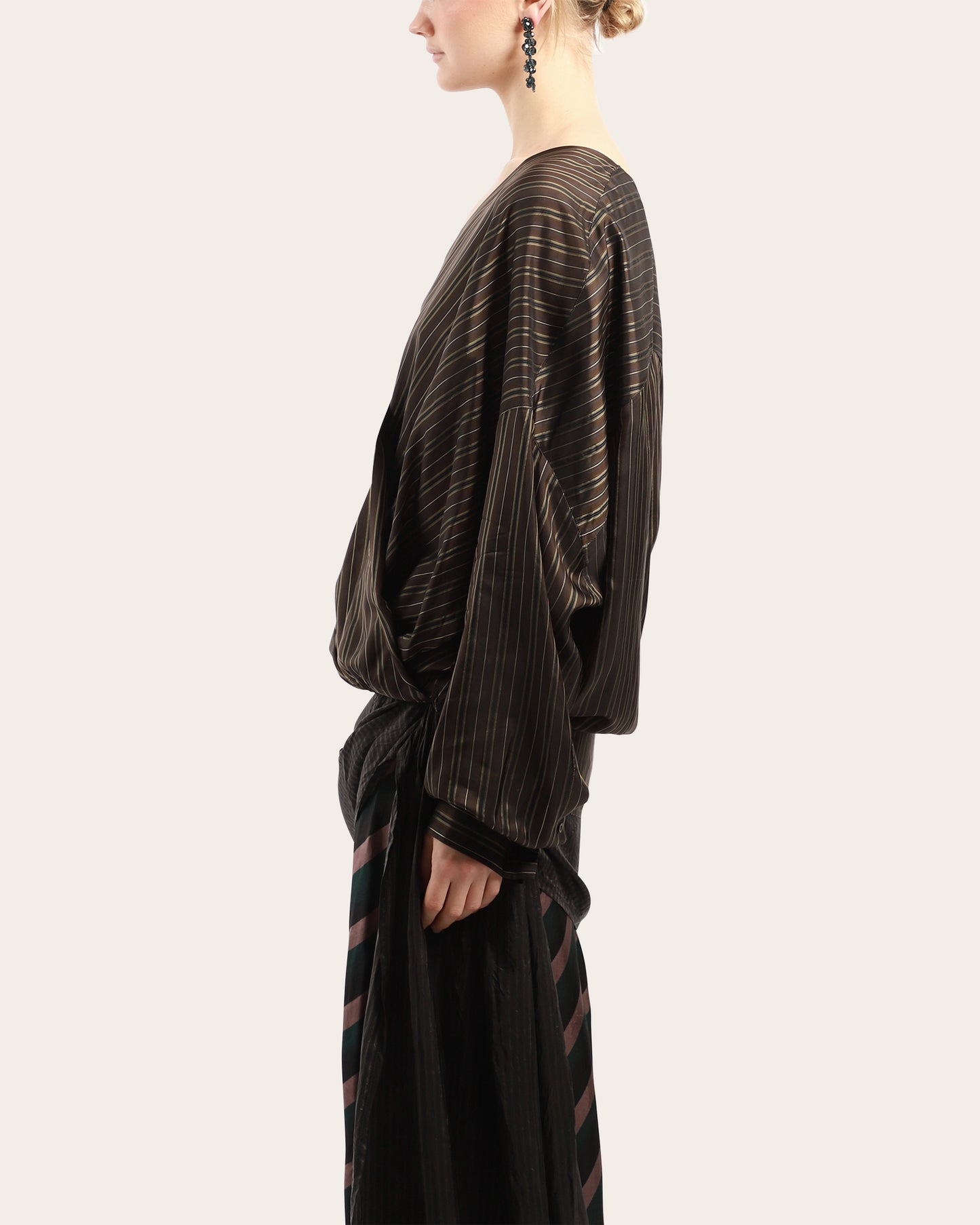 Camiel Wrap Silk Top