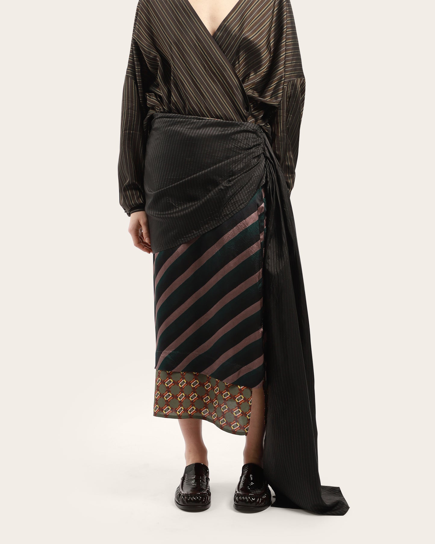 Senice Stripe Skirt