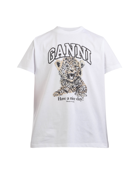 Basic Jersey Leopard Relaxed T-shirt
