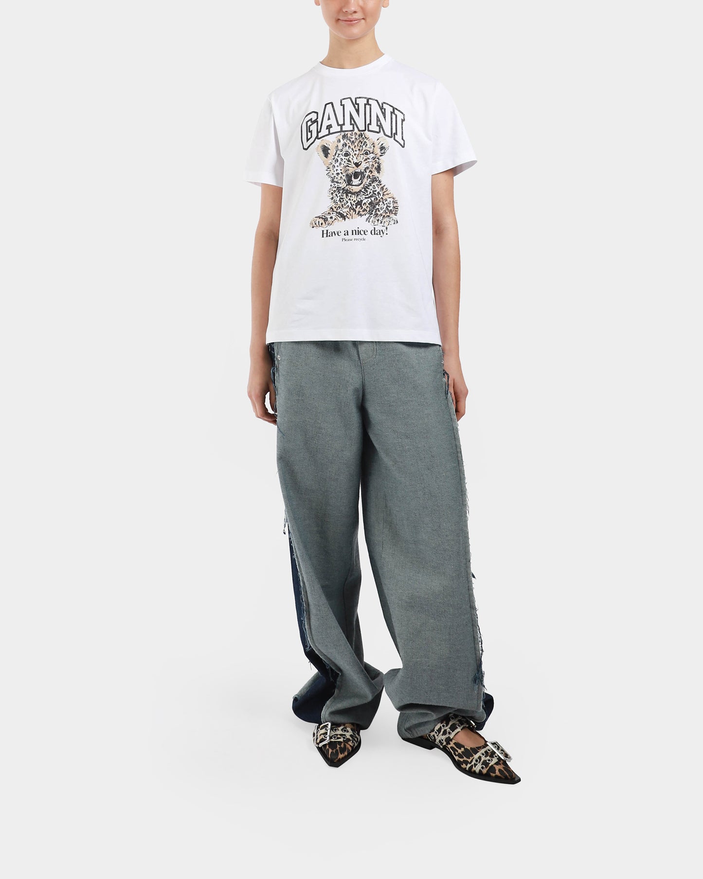 Basic Jersey Leopard Relaxed T-shirt