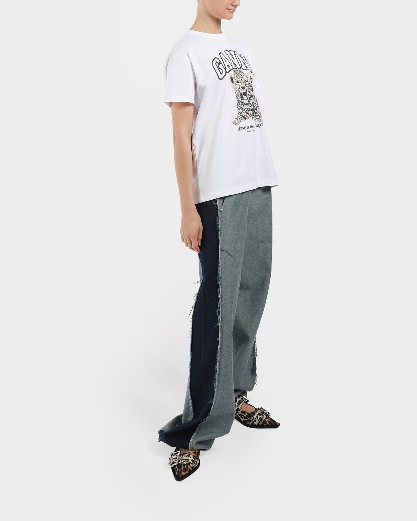 Basic Jersey Leopard Relaxed T-shirt