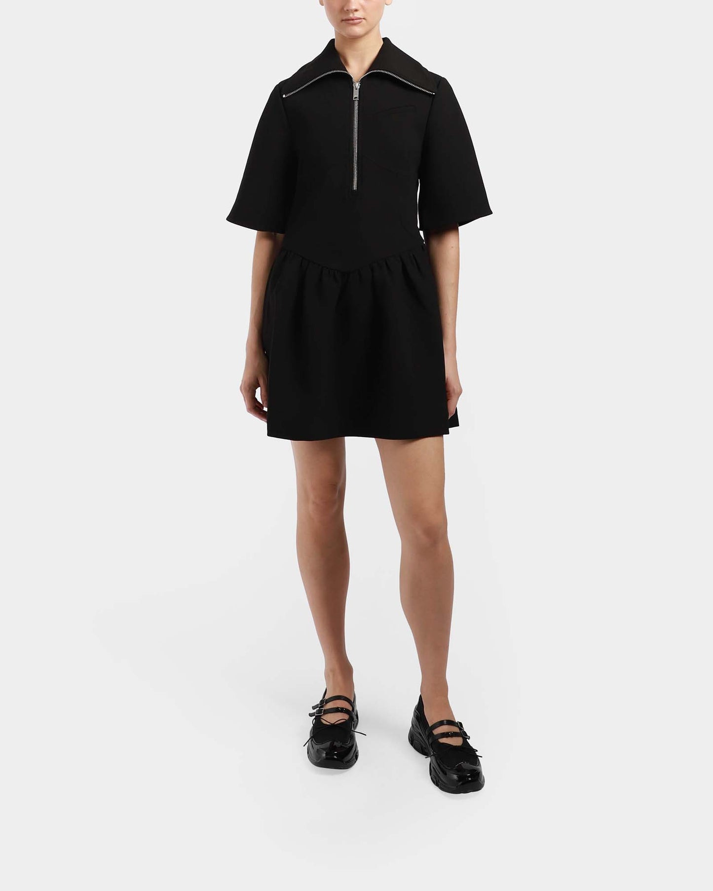 Bonded Crepe Mini Dress