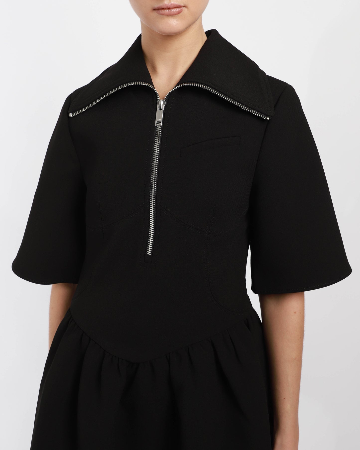 Bonded Crepe Mini Dress