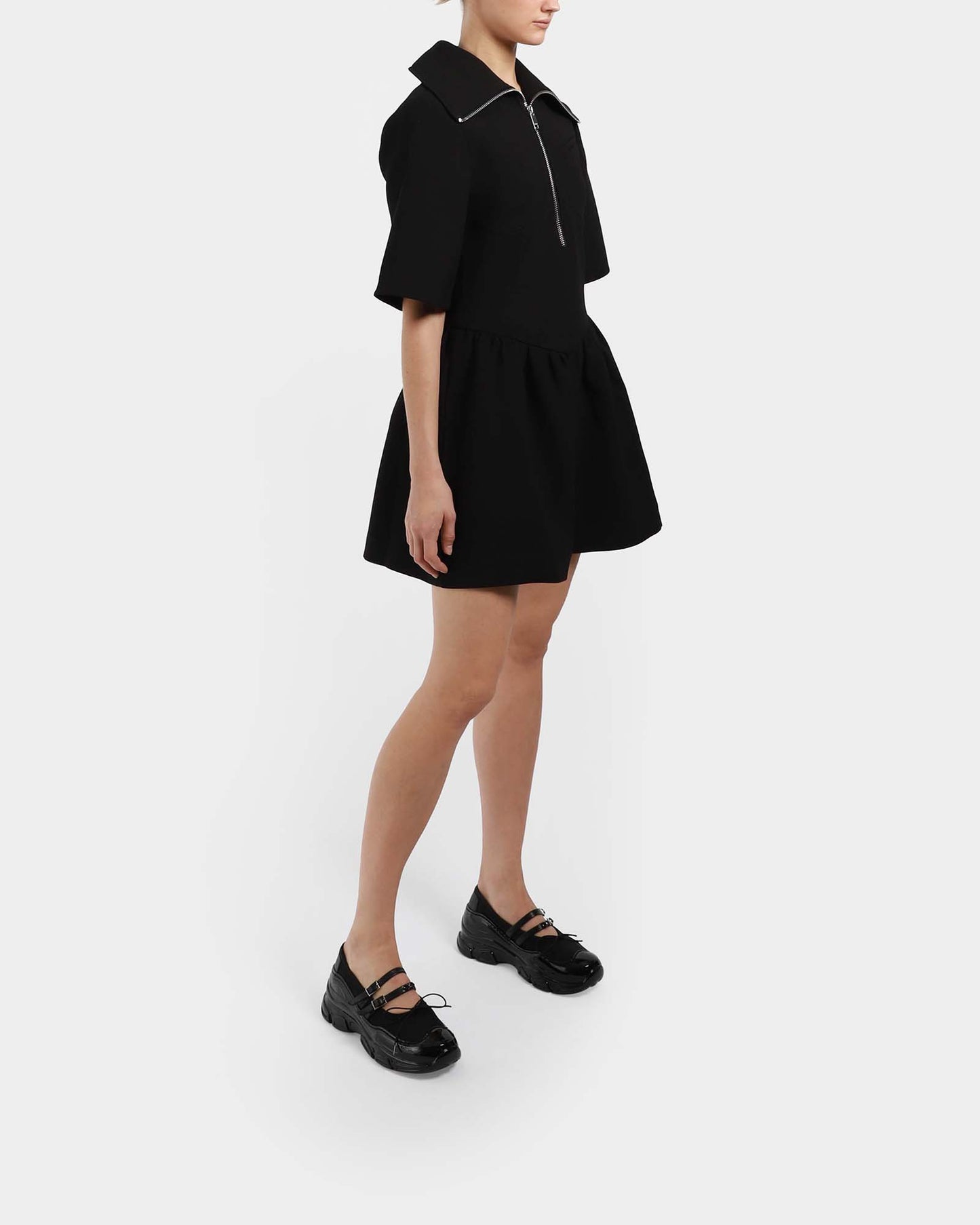 Bonded Crepe Mini Dress