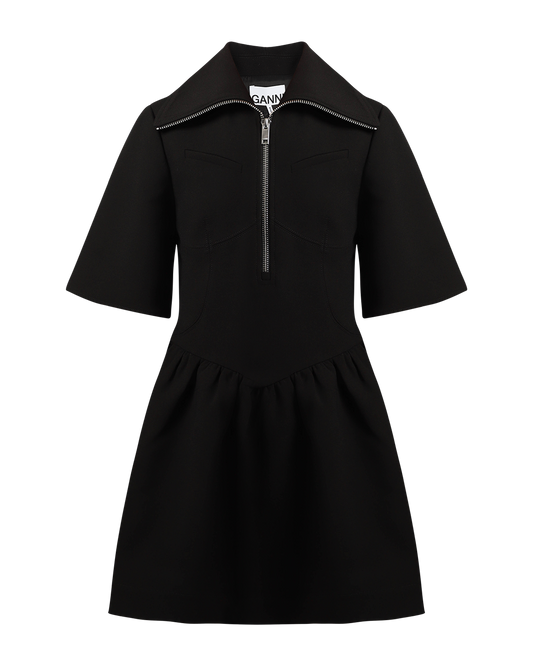 Bonded Crepe Mini Dress