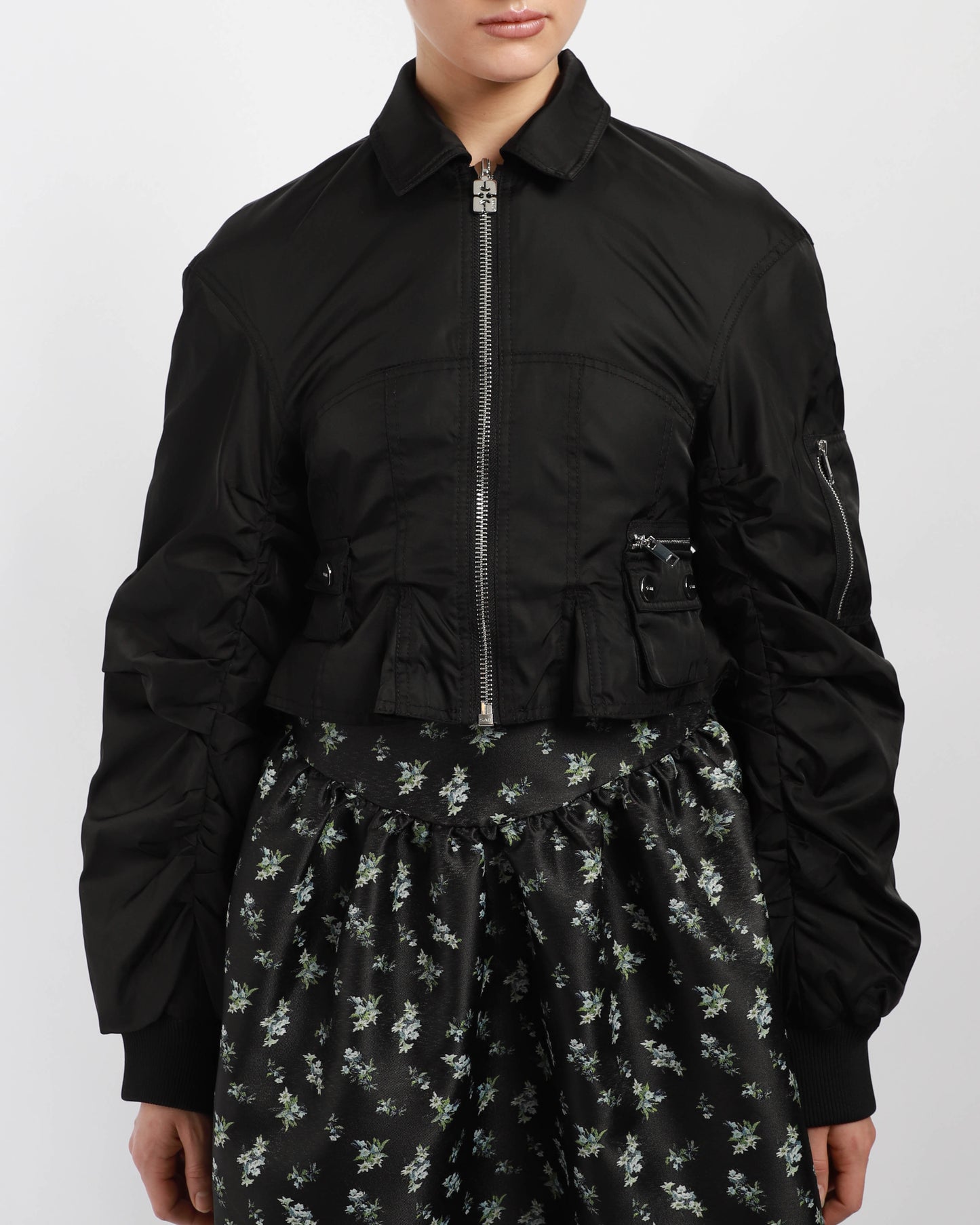 Duchesse Nylon Fitted Jacket