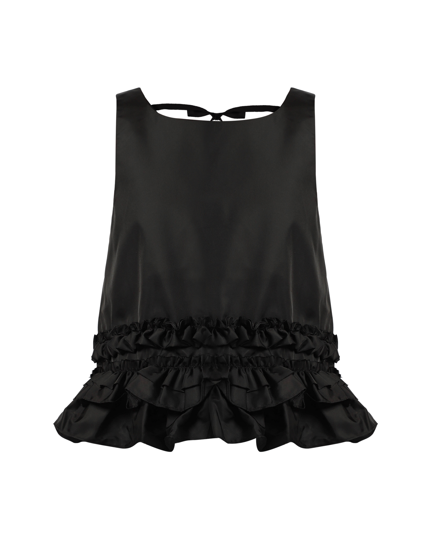 Duchesse Nylon Open Back Top