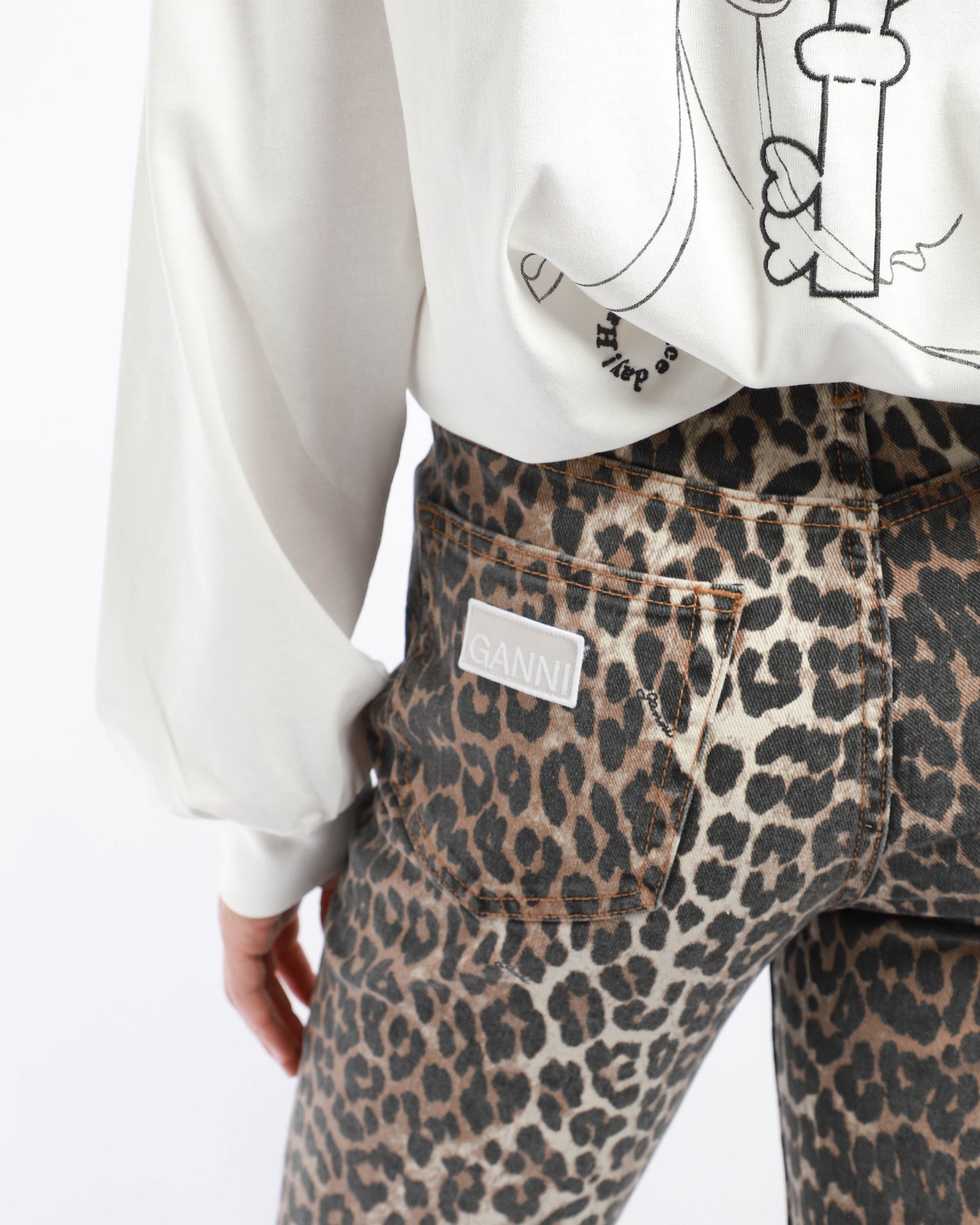 Leopard Betzy Cropped Jeans