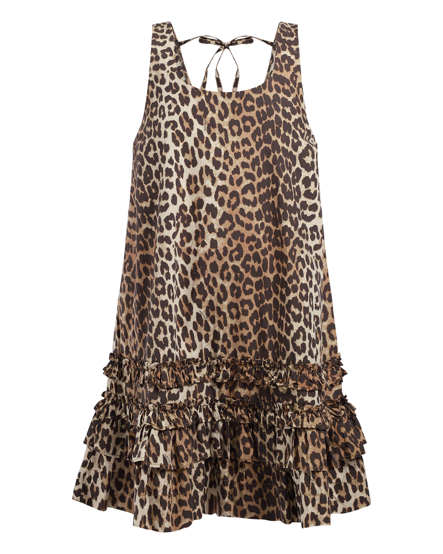 Printed Cotton Poplin Mini Dress