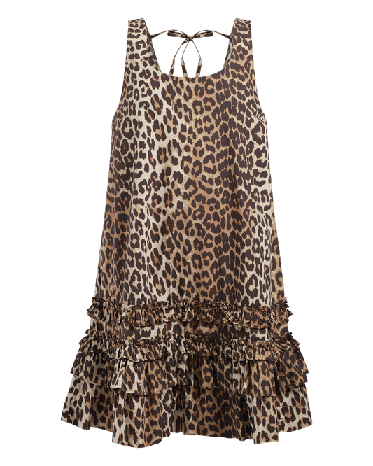 Printed Cotton Poplin Mini Dress