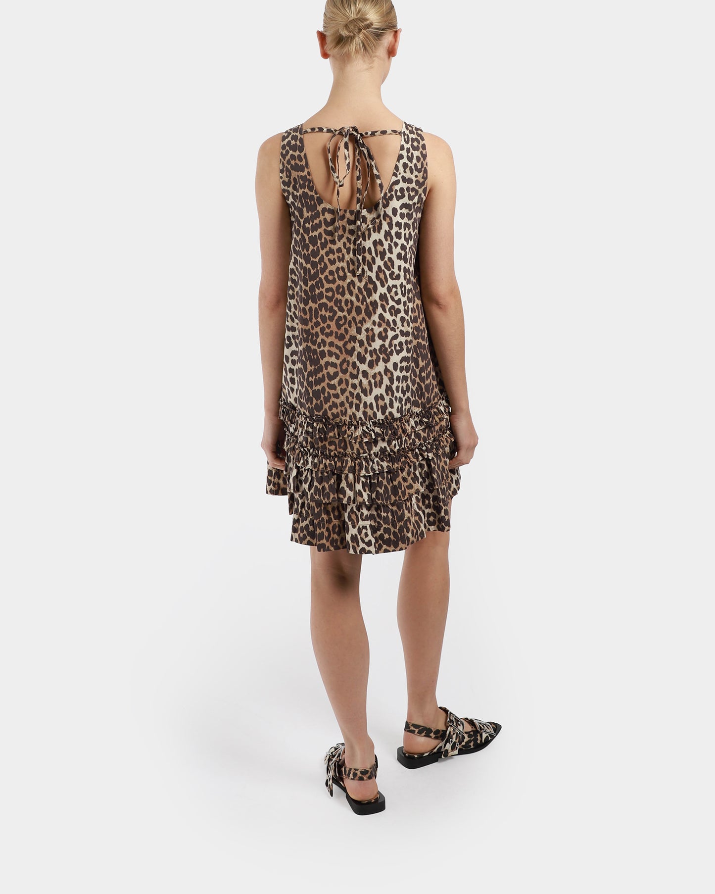 Printed Cotton Poplin Mini Dress