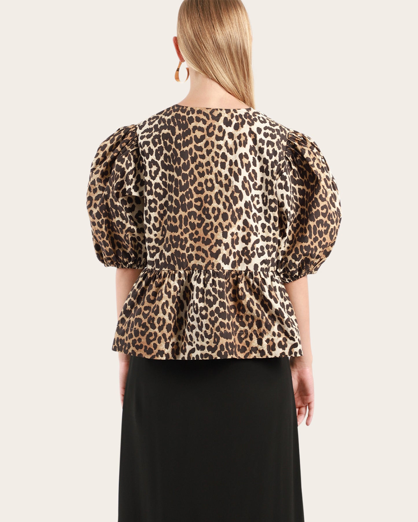 Printed Peplum Blouse