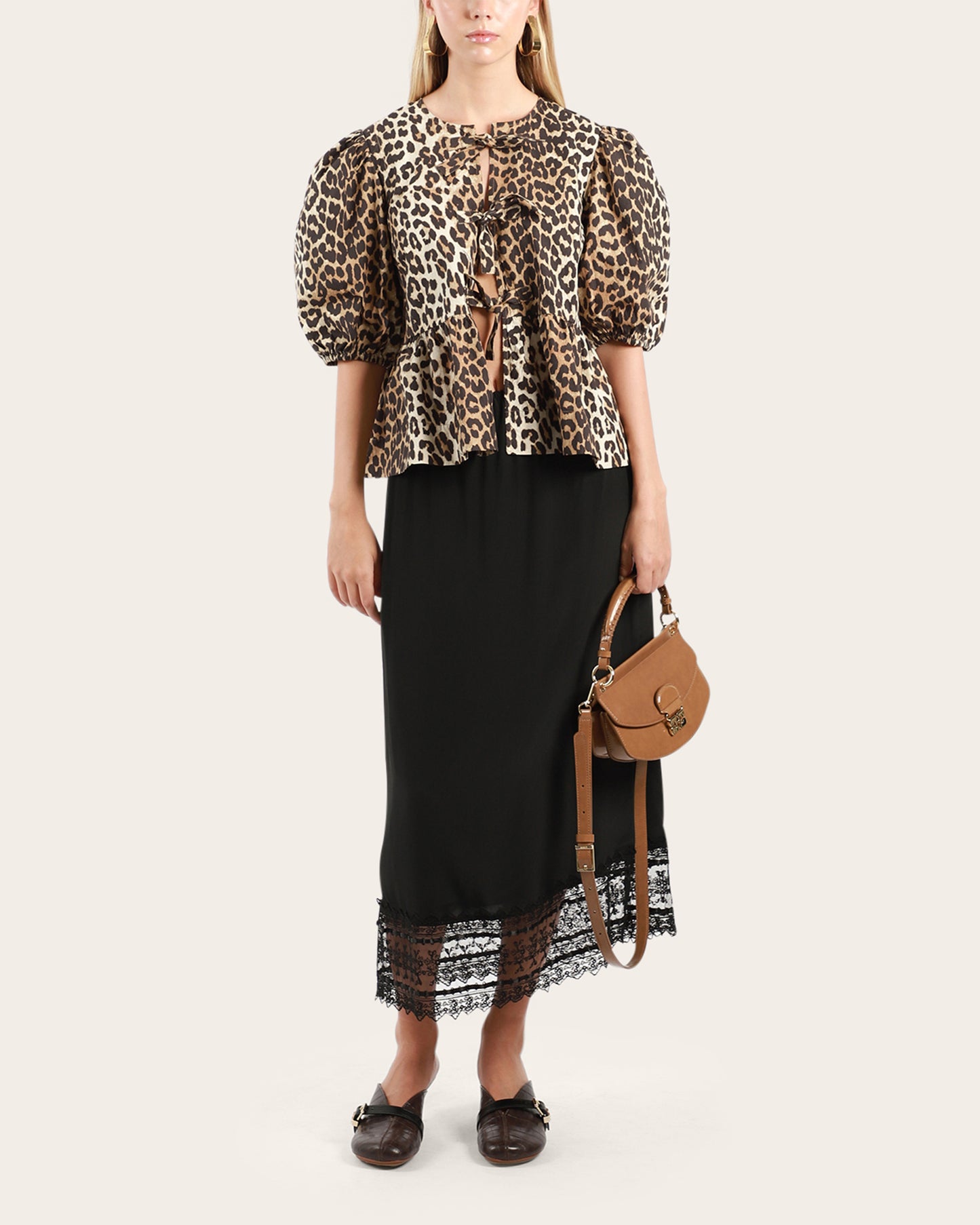 Printed Peplum Blouse