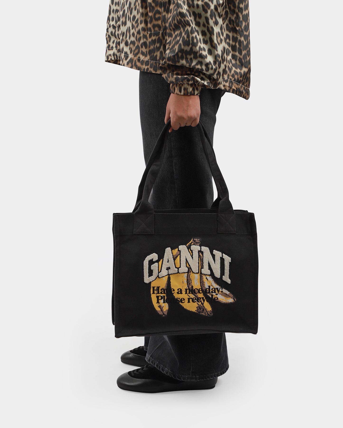 Banana Print Shopper