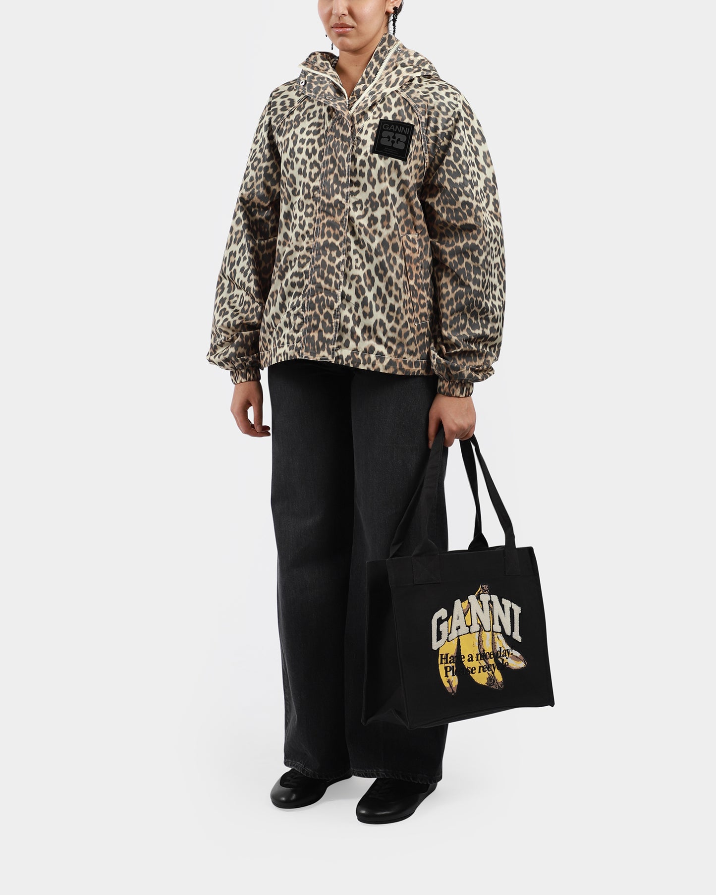 Banana Print Shopper