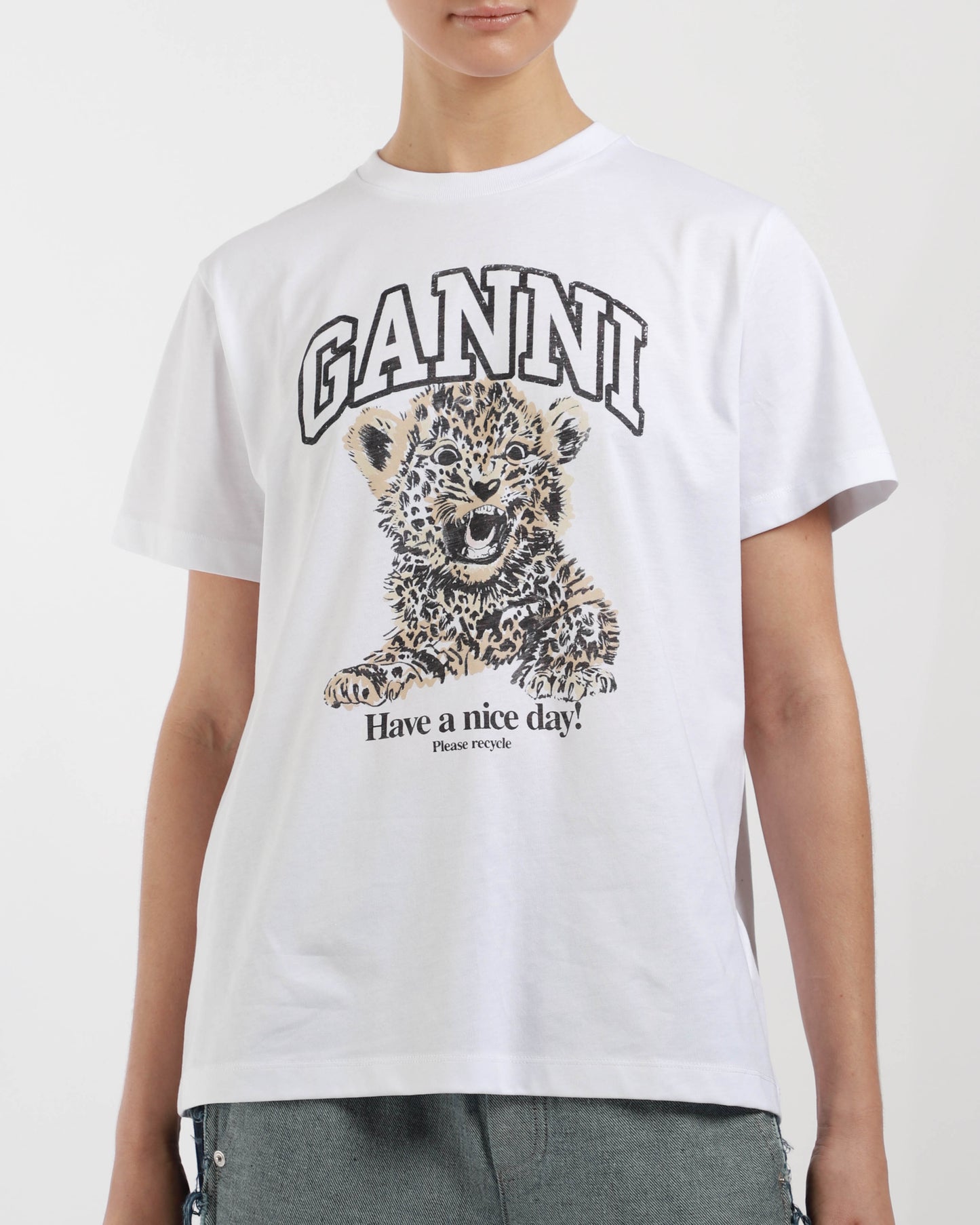 Basic Jersey Leopard Relaxed T-shirt