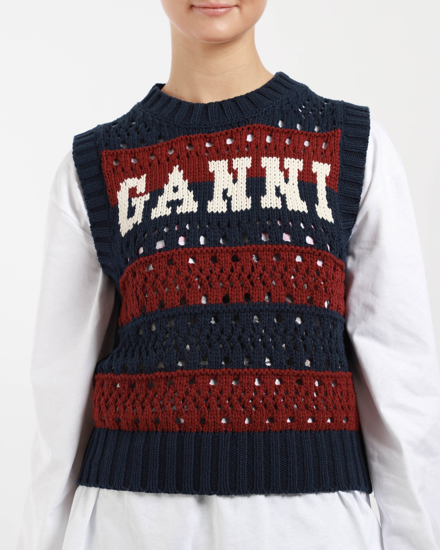 Cotton Mix Striped Vest