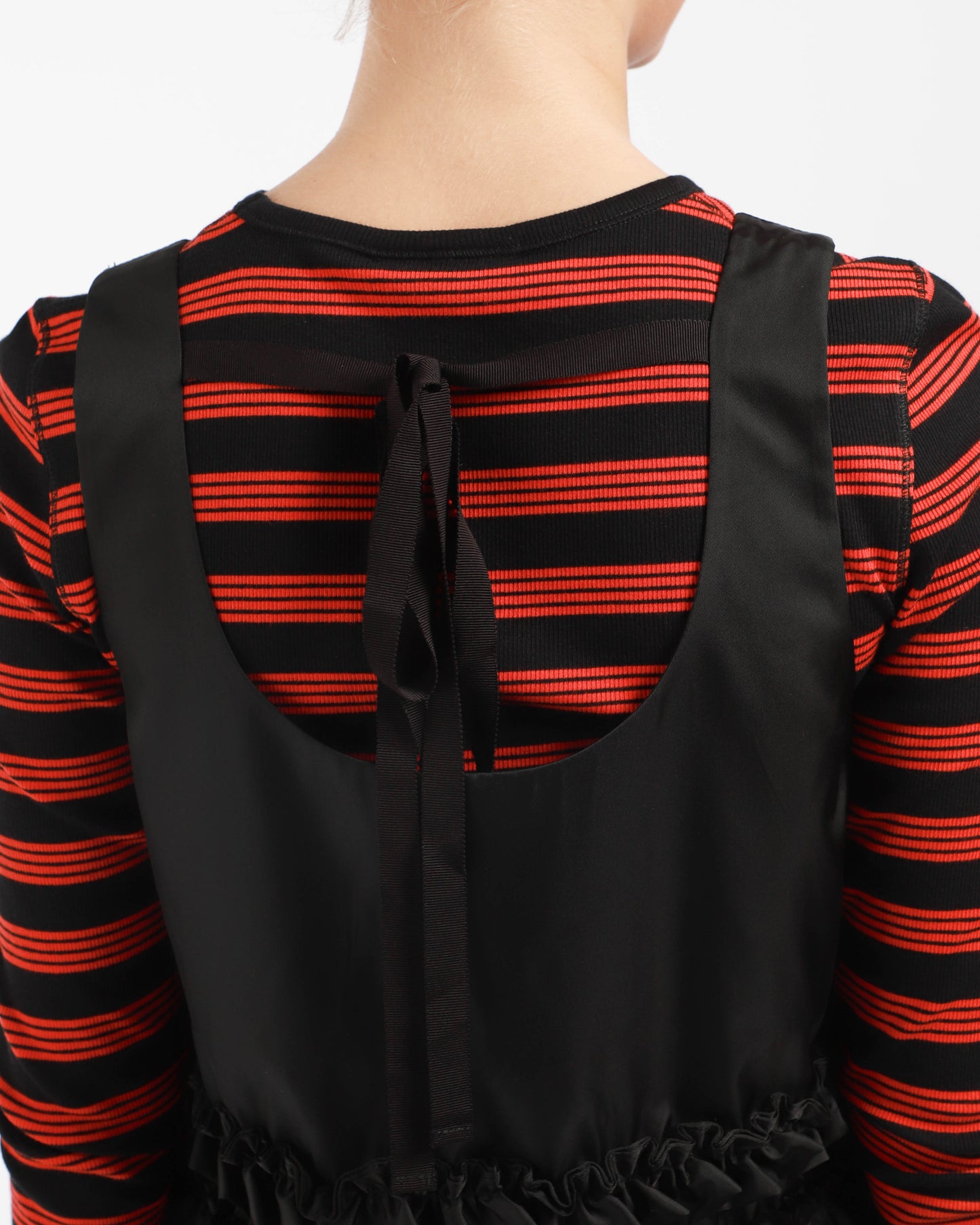 Duchesse Nylon Open Back Top
