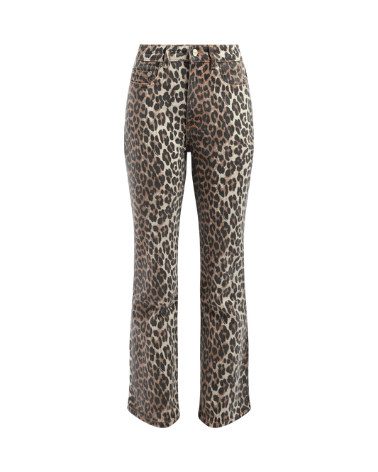Leopard Betzy Cropped Jeans