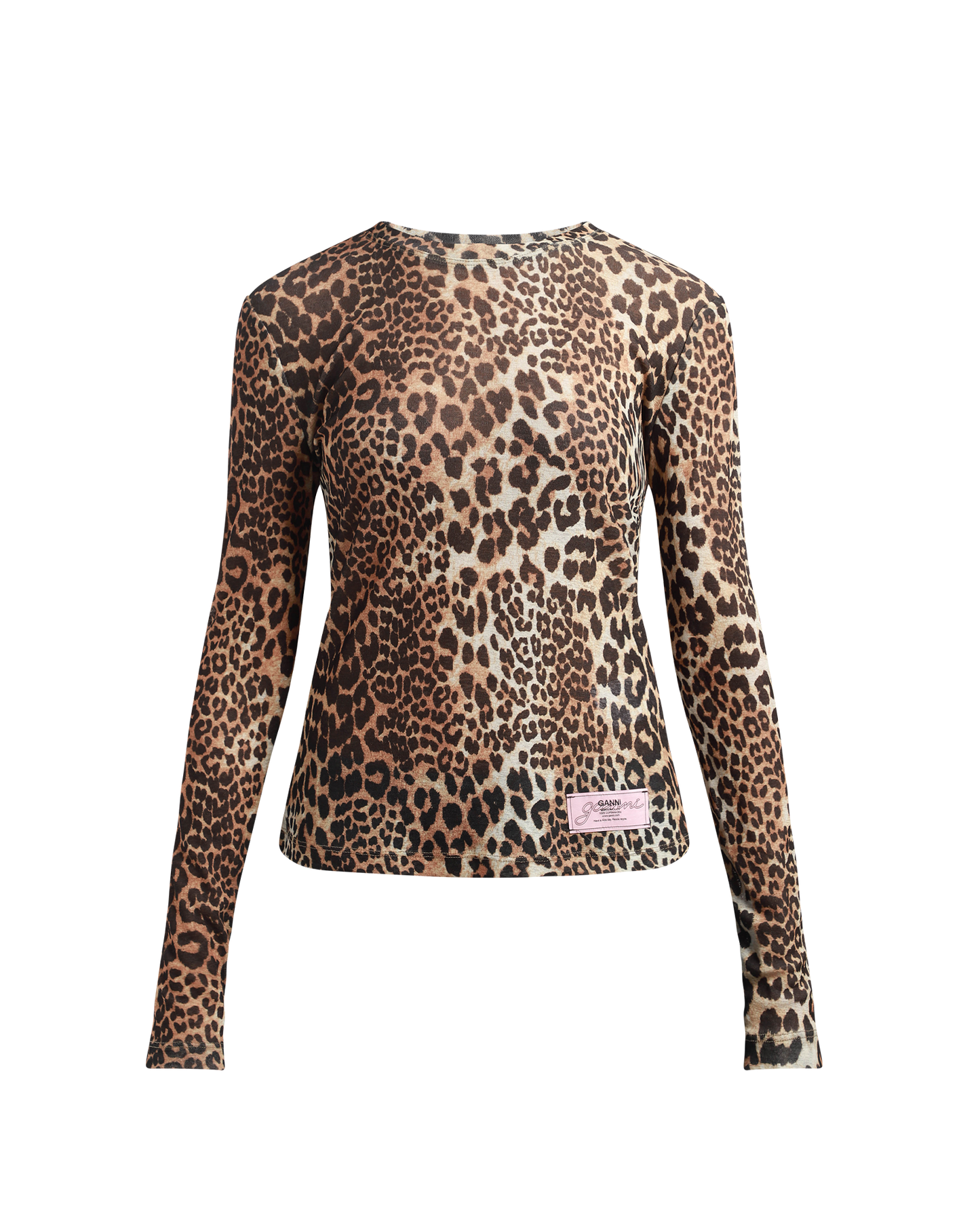 Leopard Mesh Top