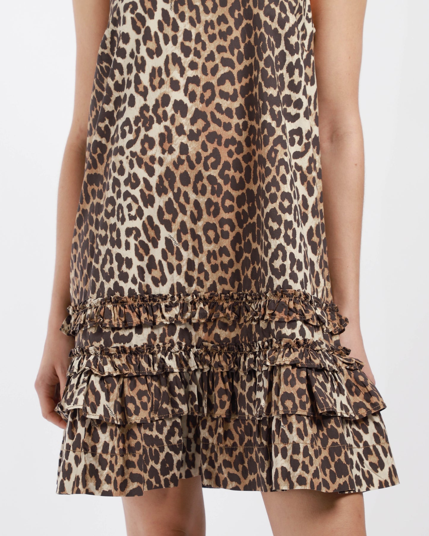 Printed Cotton Poplin Mini Dress
