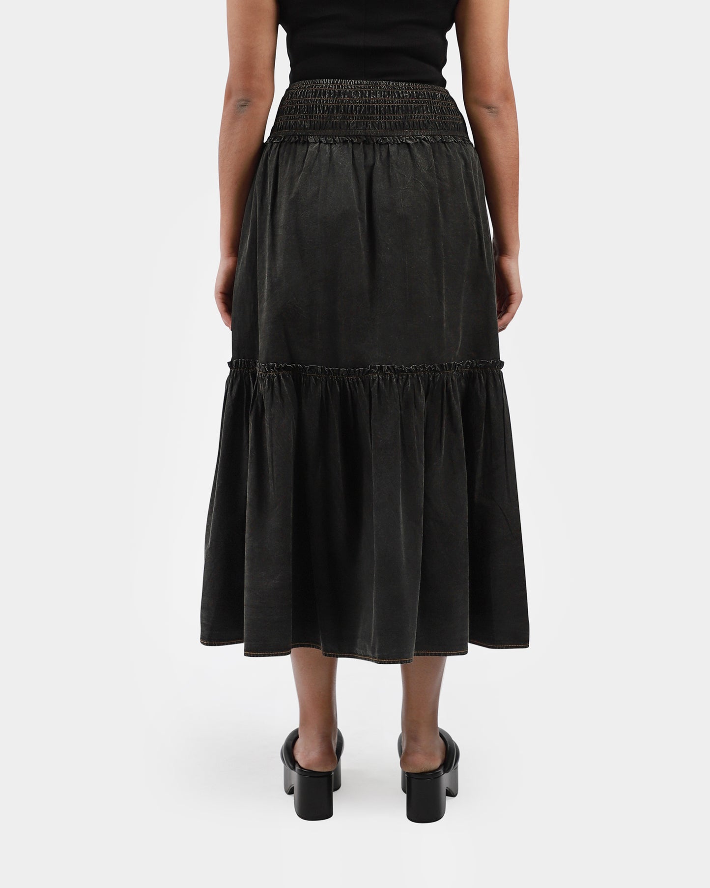 Smock Maxi Skirt