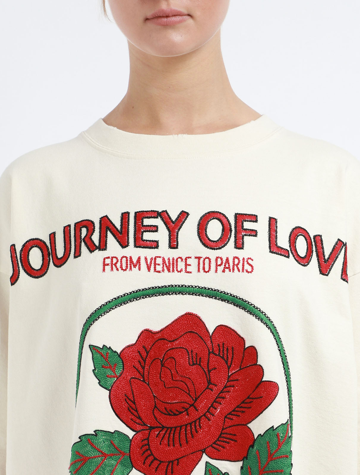 Journey Embroidered T-Shirt Dress