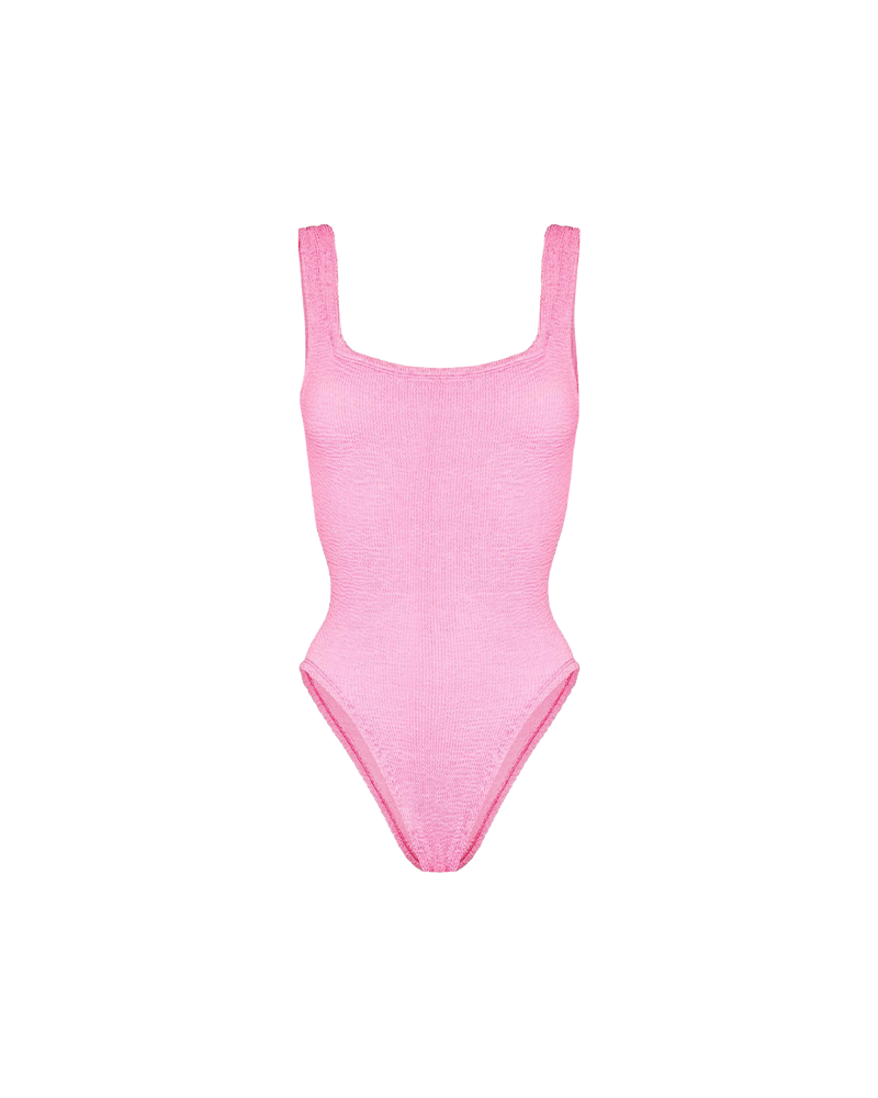 Square Neck Crinkle Swimsuit