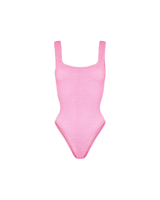 Square Neck Crinkle Swimsuit