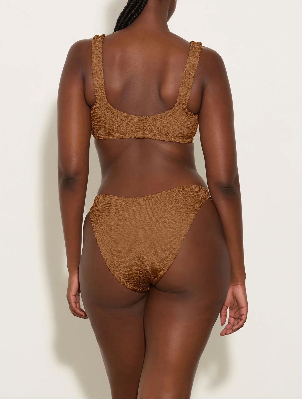 Xandra Bikini Metallic Crinkle