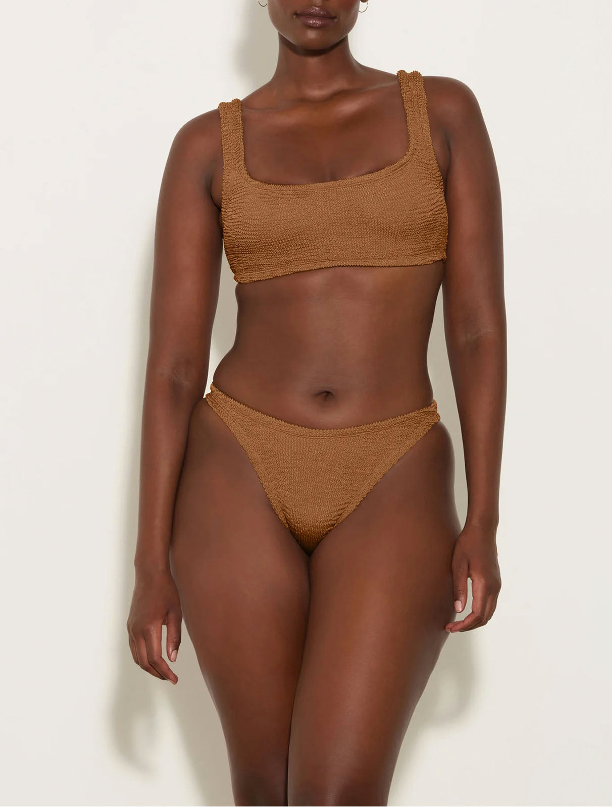 Xandra Bikini Metallic Crinkle