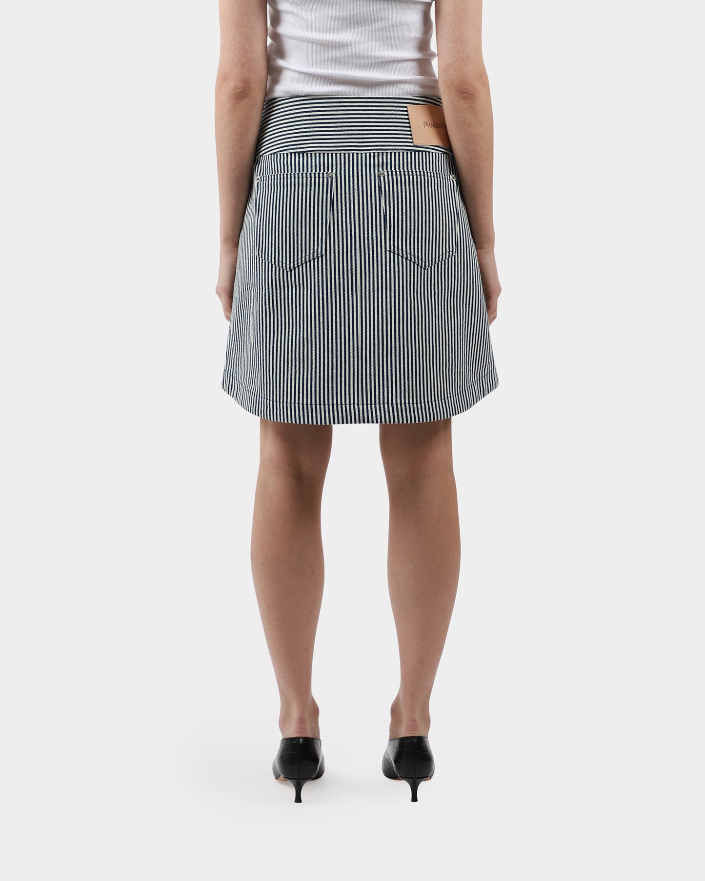 Curved Hem Mini Skirt