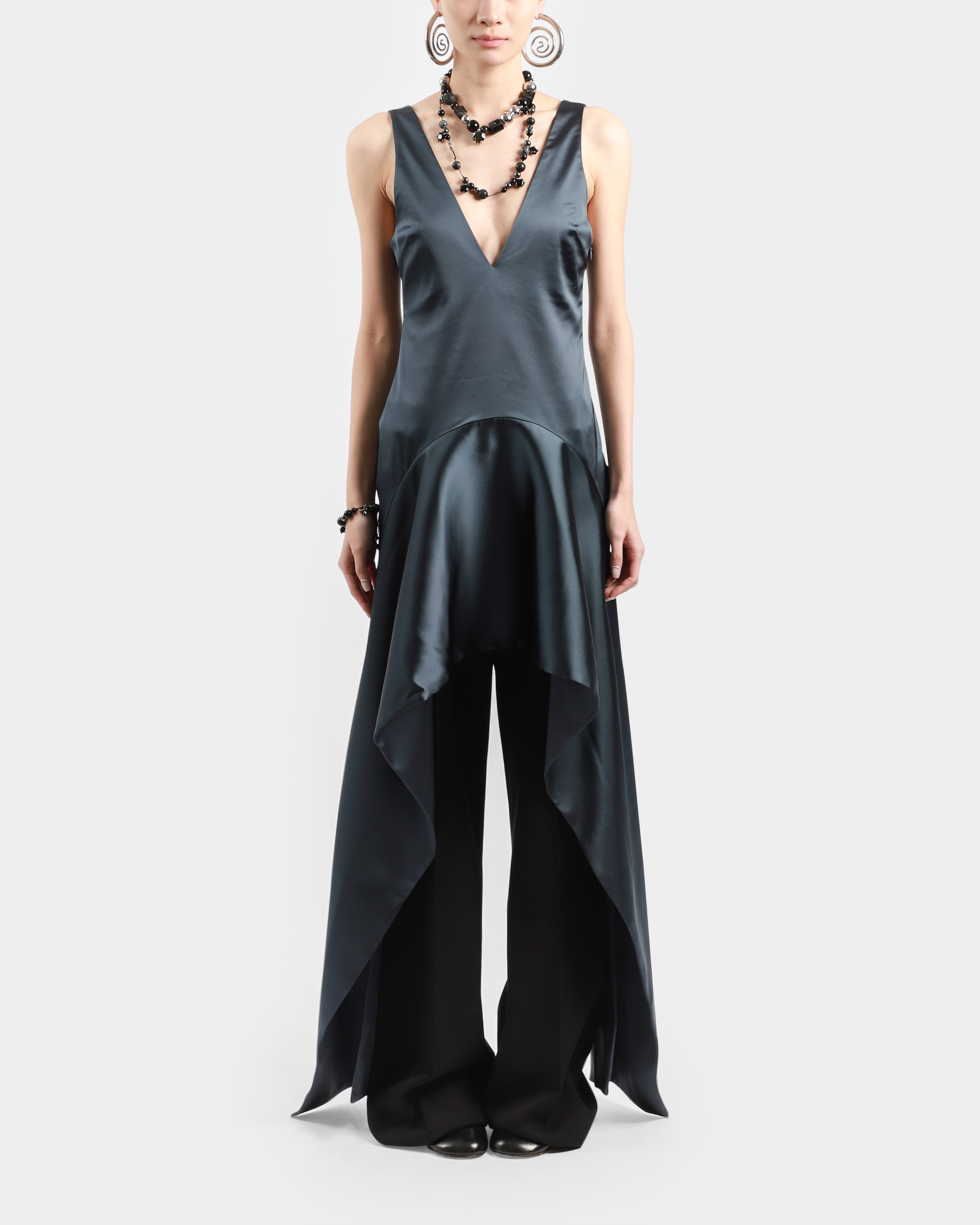 ワンピース J W ANDERSON DRAPED DRESS WITH V-NECKLINE 25759939_56377910_600.jpg