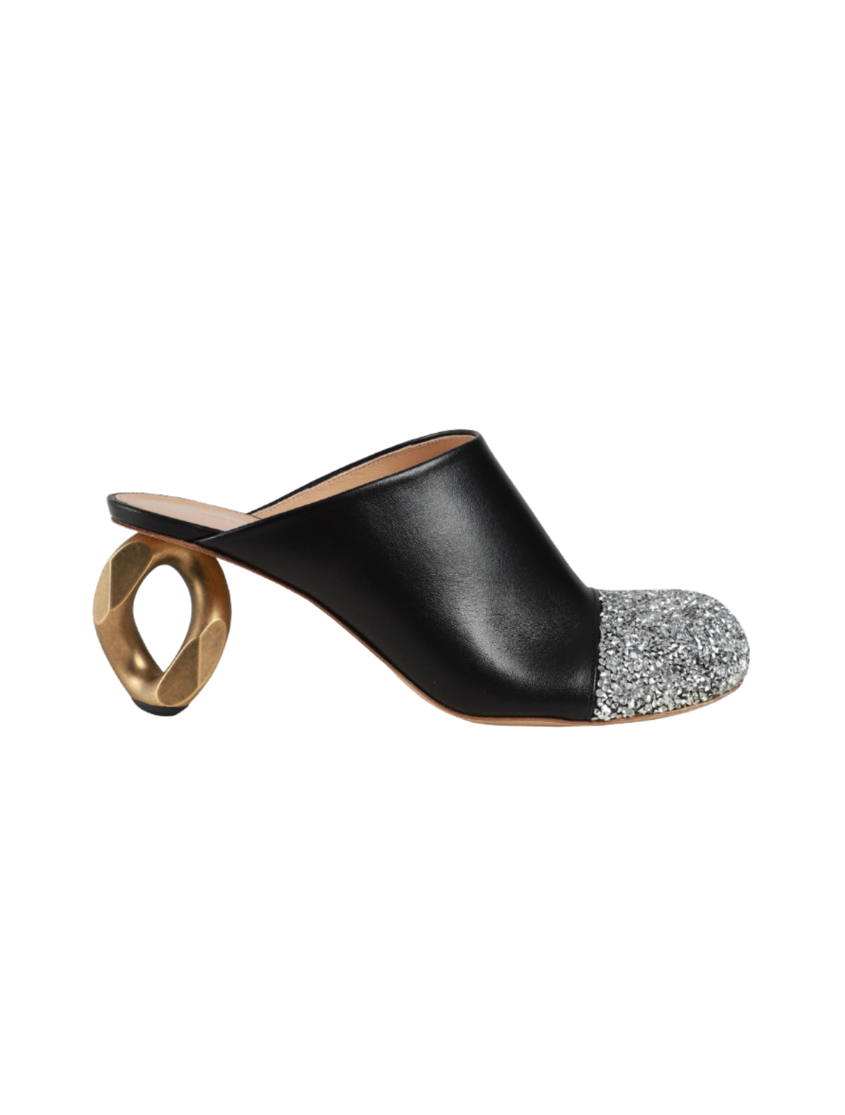 Chain Heel Mule Heels