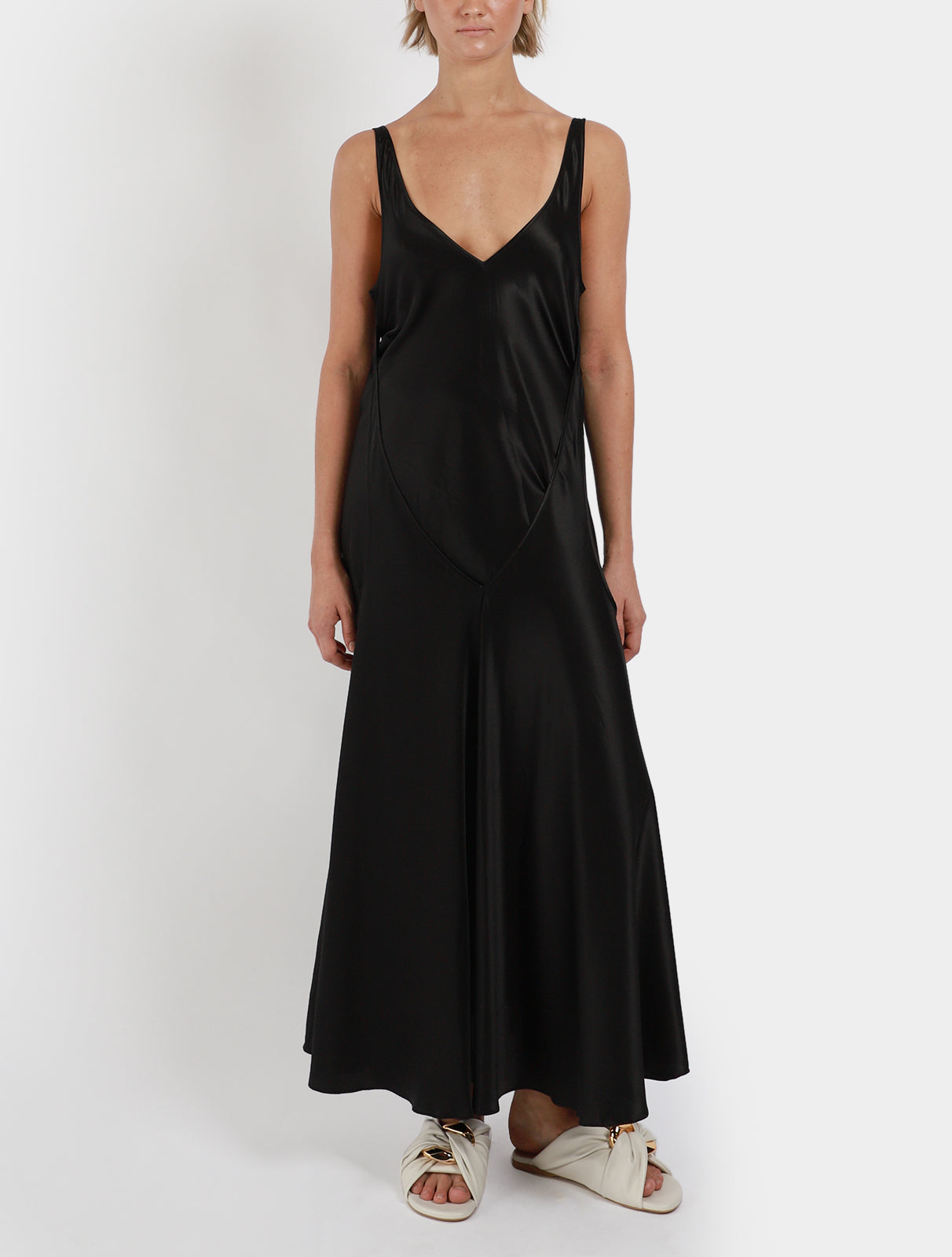 Cut Out Layered Sleeveless Dress