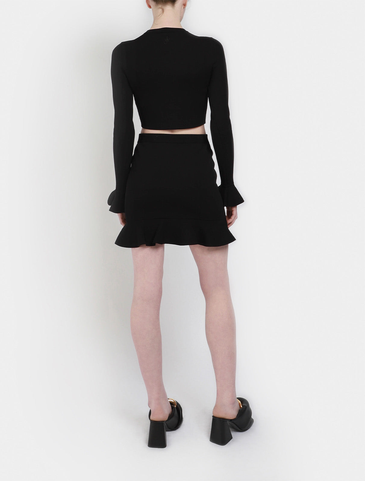 Ruffled Hem Mini Skirt
