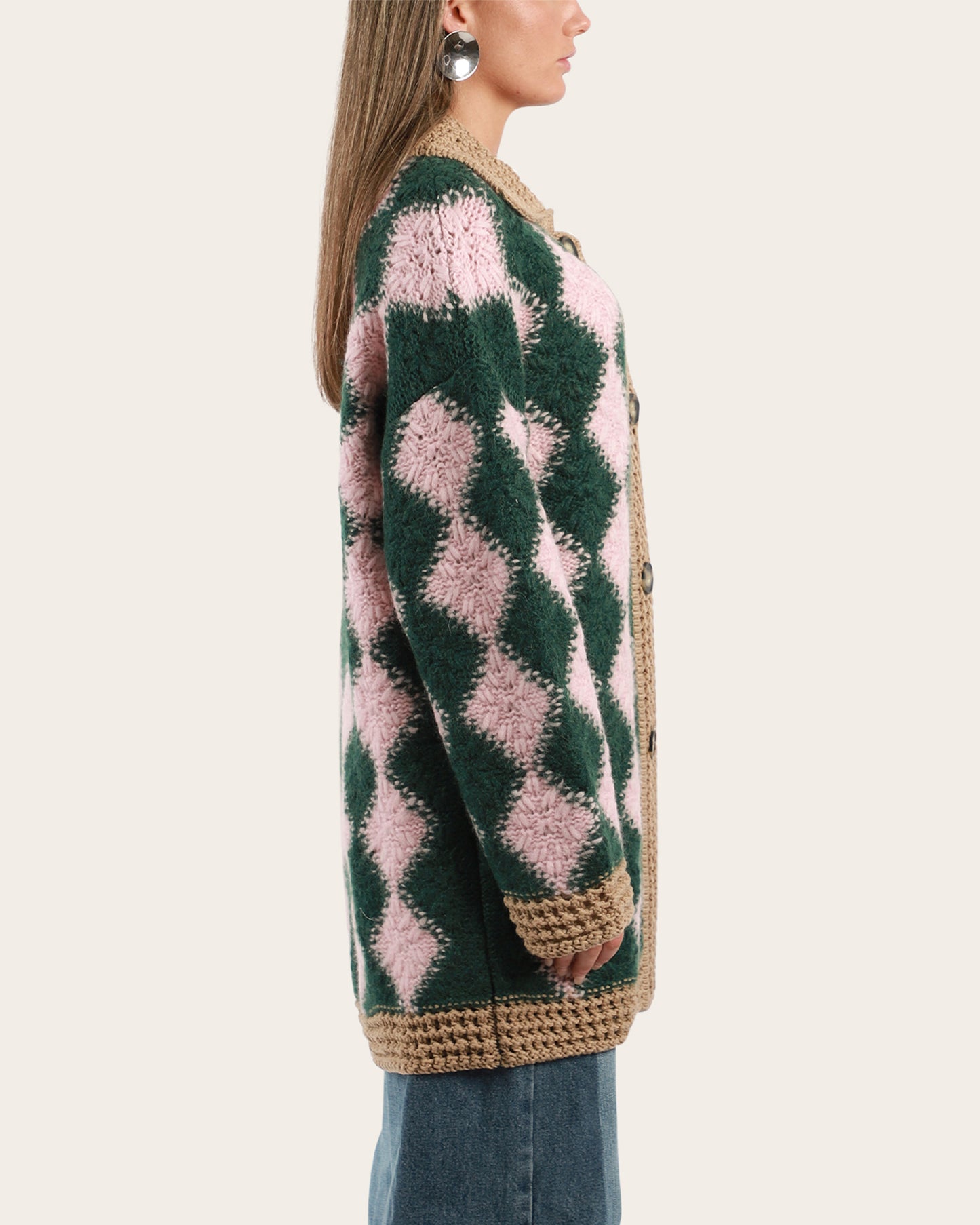 Crochet Bowling Cardigan