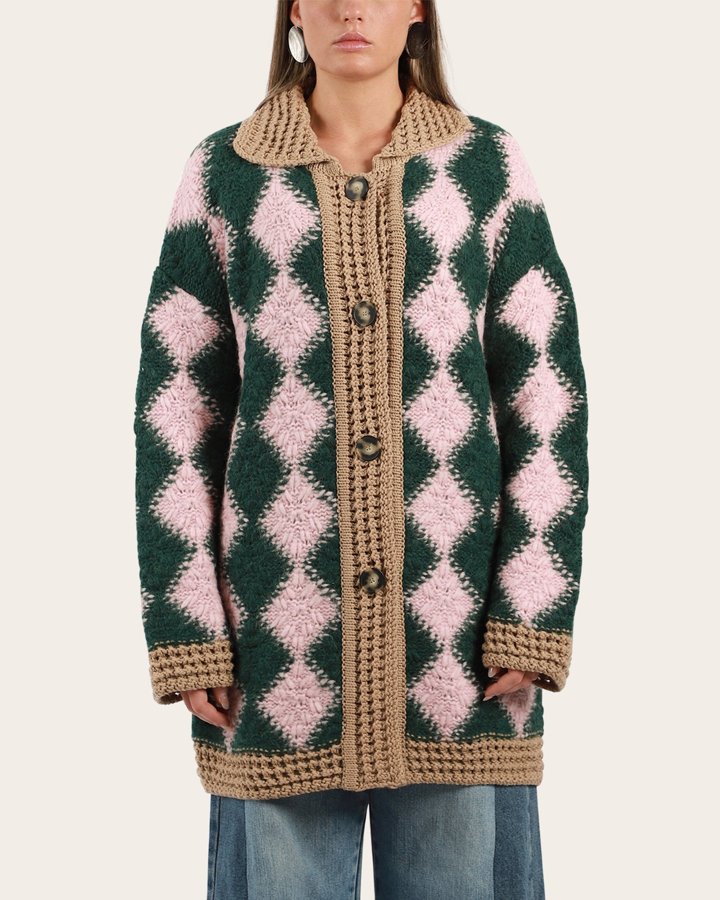 Crochet Bowling Cardigan